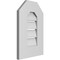 Ekena Millwork Octagonal Top Surface Mount PVC Gable Vent: Functional, w/ 3-1/2"W x 1"P Standard Frame, 12"W x 18"H GVPOT12X1801SF - alternate 5